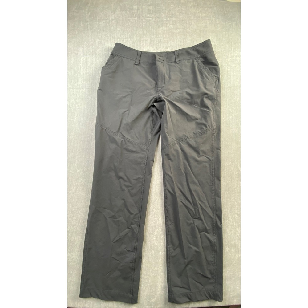 Marmot Womens Grey Hiking Pants Size 12 Straight Leg Technical Outdoor Trousers